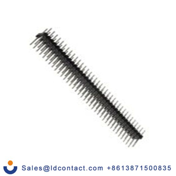 RS PRO,251-8395,72p 2排 引脚管座 直向, 2.54 mm间距, 650 V, 通孔安装 无罩