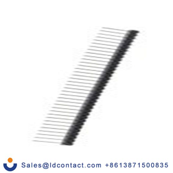 RS PRO,251-8446,36p 1排 引脚管座 直角, 2.54 mm间距, 650 V, 通孔安装 无罩