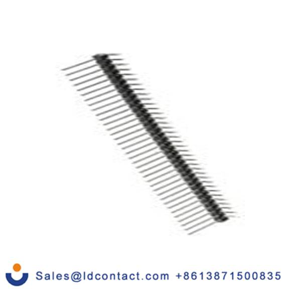 RS PRO,251-8452,36p 1排 引脚管座 直角, 2.54 mm间距, 650 V, 通孔安装 无罩