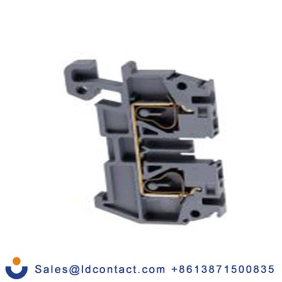 RS PRO,262-4161,1 馈通端子块, 630 V, 2.5 mm²CSA, 灰色 弹簧接线端子