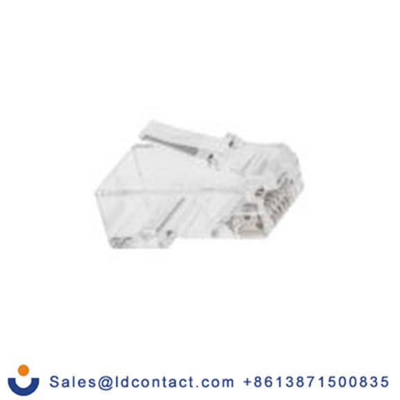 RS PRO,266-2640,RJ45 公 6 类, 电缆, 电缆安装 RJ45 连接器, 1口, 8路, 无屏蔽, 直向