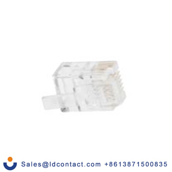 RS PRO,266-2643,RJ12 公 RJ12 连接器, 1口, 6路, 屏蔽, 直向