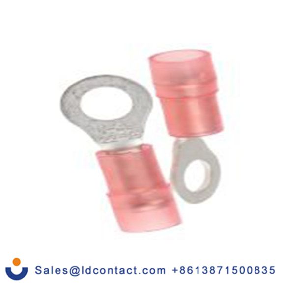 RS PRO,267-3622,绝缘 铜 环形端子, Φ4.3 mm内环 22 AWG, M4螺栓, 红色 16 AWG, -40 °C至105 °C E245391系列