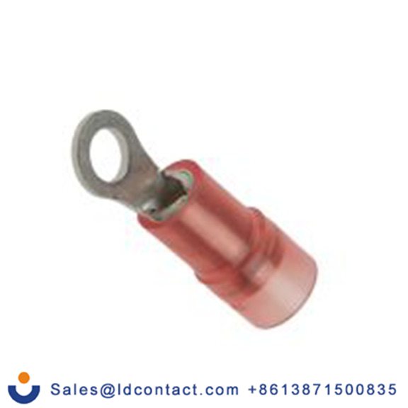 RS PRO,267-3650,绝缘 铜 环形端子, Φ3.2 mm内环 22 AWG, M3螺栓, 红色 16 AWG, -40 °C至105 °C E245391系列