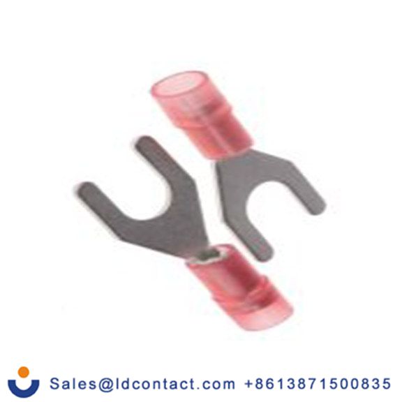 RS PRO,267-3666,绝缘 叉型端子, M6螺栓, 红色, 最小电线尺寸: 22 AWG 16 AWG, 12 mm宽, 0.75 mm厚, 镀锡触点 尼龙, SNYDL系列