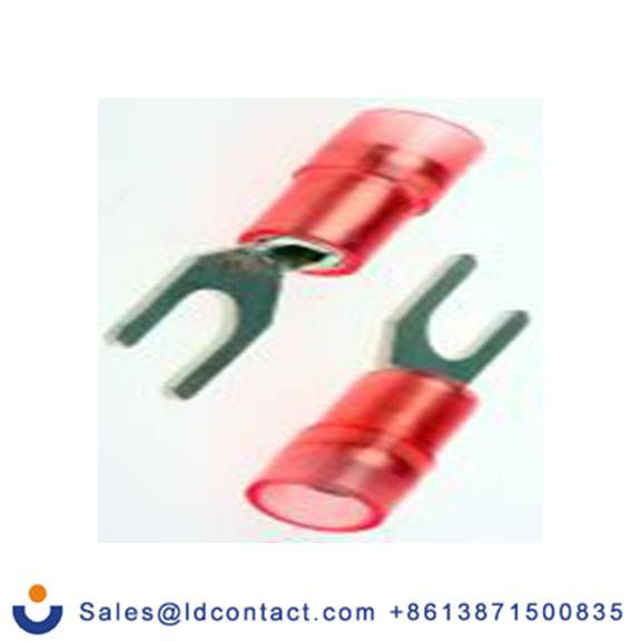 RS PRO,267-3694,绝缘 叉型端子, 4.3 mm螺栓, 红色, 最小电线尺寸: 22 AWG 16 AWG, 7.2 mm宽, 0.75 mm厚, 镀锡触点 尼龙, SNYDL系列