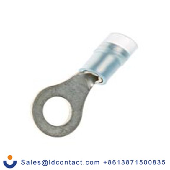 RS PRO,267-3739,绝缘 铜 环形端子, Φ6.4 mm内环 16 AWG, M6螺栓, 蓝色 14 AWG, -40 °C至105 °C E245391系列