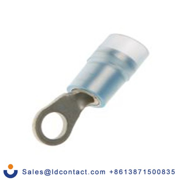 RS PRO,267-3773,绝缘 铜 环形端子, Φ4.3 mm内环 16 AWG, M4螺栓, 蓝色 14 AWG, -40 °C至105 °C E245391系列