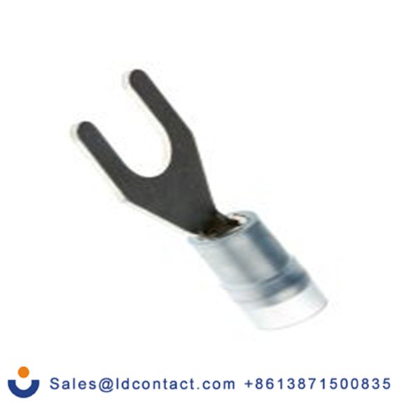 RS PRO,267-3802,绝缘 叉型端子, M6螺栓, 蓝色, 最小电线尺寸: 16 AWG 14 AWG, 6.4 mm宽, 0.8 mm厚, 镀锡触点 尼龙, SNYDL系列