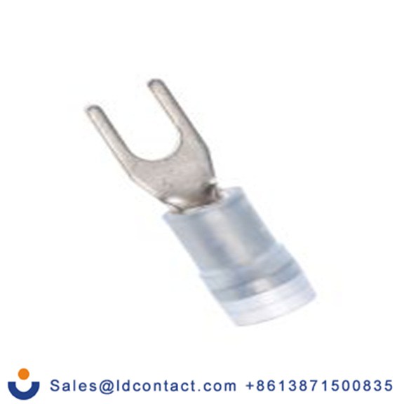 RS PRO,267-3852,绝缘 叉型端子, M3.5螺栓, 蓝色, 最小电线尺寸: 16 AWG 14 AWG, 6 mm宽, 0.8 mm厚, 镀锡触点 尼龙, SNYDL系列