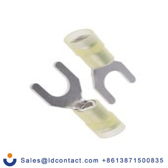 RS PRO,267-3925,绝缘 叉型端子, M8螺栓, 黄色, 最小电线尺寸: 12 AWG 10 AWG, 14 mm宽, 1 mm厚, 镀锡触点 尼龙, SNYD系列