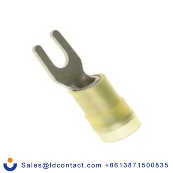 RS PRO,267-3969,绝缘 叉型端子, M4螺栓, 黄色, 最小电线尺寸: 12 AWG 10 AWG, 8.3 mm宽, 1 mm厚, 镀锡触点 尼龙, SNYDL系列