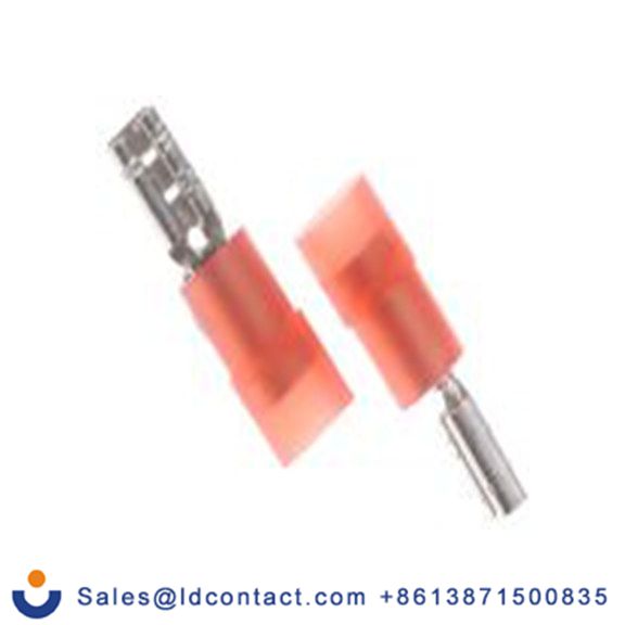 RS PRO,267-4209,绝缘 压接端子 母插, 2.8 x 0.8 mm接片, 红色 插簧端子, 尼龙绝缘, 镀锡 22 AWG 黄铜, 铜触点, 最大线规16 AWG 系列