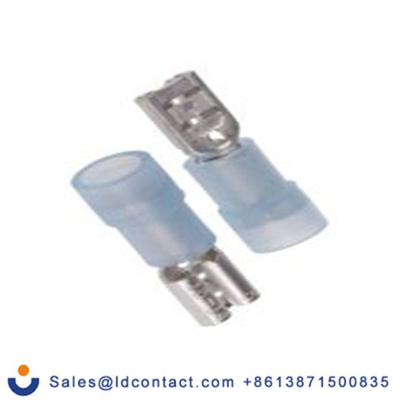 RS PRO,267-4237,绝缘 压接端子 母插, 4.75 x 0.5 mm接片, 蓝色 插簧端子, 尼龙绝缘, 镀锡 16 AWG 黄铜, 铜触点, 最大线规14 AWG 系列