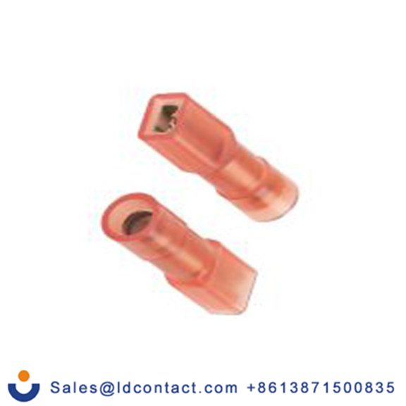 RS PRO,267-4265,绝缘 压接端子 母插, 2.8 x 0.8 mm接片, 红色 插簧端子, 尼龙绝缘, 镀锡 22 AWG 黄铜, 铜触点, 最大线规16 AWG 系列