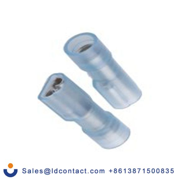 RS PRO,267-4300,绝缘 压接端子 母插, 4.75 x 0.5 mm接片, 蓝色 插簧端子, 尼龙绝缘, 镀锡 16 AWG 铜, 黄铜触点, 最大线规14 AWG 系列