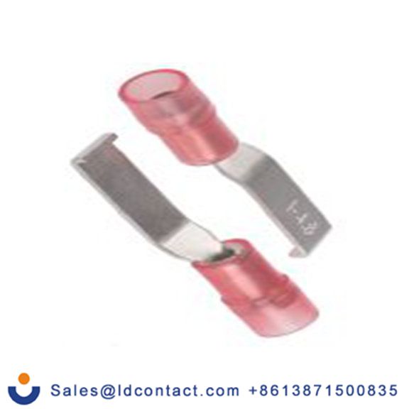 RS PRO,267-4372,片型端子, 插片4.6 mm宽x17.4 mm长, 绝缘x0.75 mm厚 带钩 22 AWG, 红色 16 AWG, 尼龙绝缘