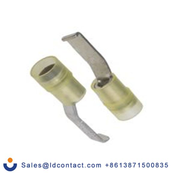 RS PRO,267-4394,片型端子, 插片4.6 mm宽x17.2 mm长, 绝缘x1 mm厚 带钩 12 AWG, 黄色 10 AWG, 尼龙绝缘