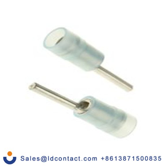 RS PRO,267-4417,针型接线端子, 绝缘端子, 针Φ1.9 mmx12 mm长, 蓝色, 16 AWG, 尼龙绝缘, 线最大规格14 AWG