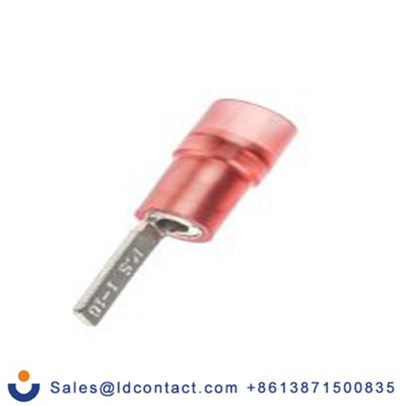 RS PRO,267-4467,片型端子, 插片2.3 mm宽x10 mm长, 绝缘x0.75 mm厚 22 AWG, 红色 16 AWG, 尼龙绝缘