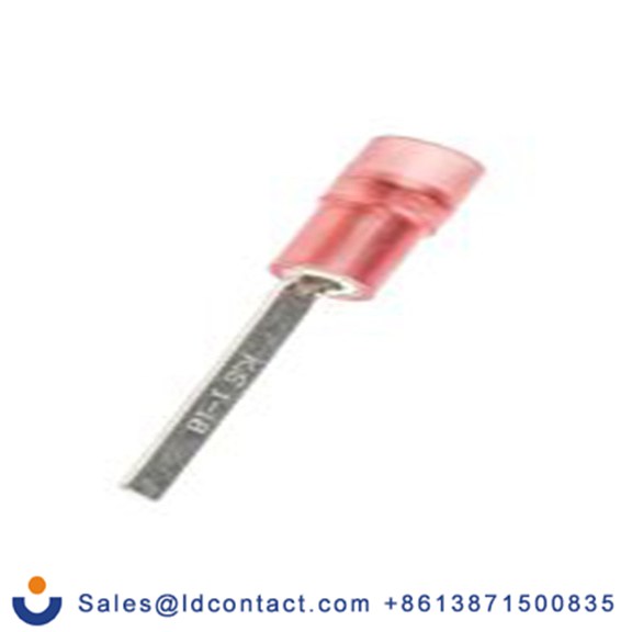 RS PRO,267-4473,片型端子, 插片2.2 mm宽x18 mm长, 绝缘x0.75 mm厚 22 AWG, 红色 16 AWG, 尼龙绝缘