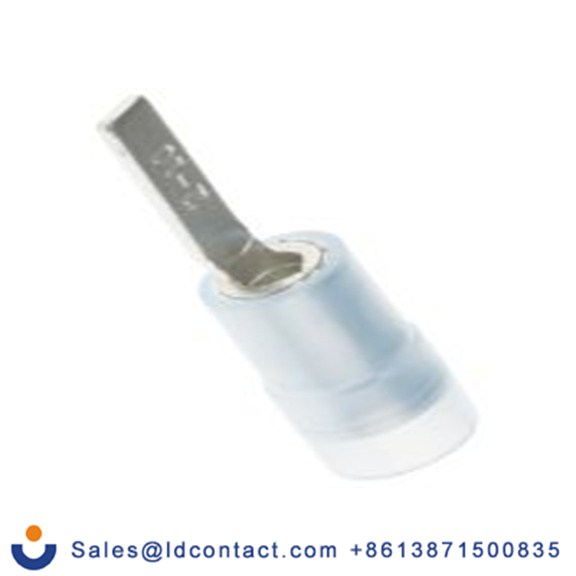 RS PRO,267-4489,片型端子, 插片2.4 mm宽x10 mm长, 绝缘x0.8 mm厚 16 AWG, 蓝色 14 AWG, 尼龙绝缘