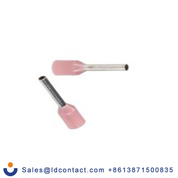 RS PRO,270-7489,绝缘 鞋带套圈, 粉红色, Φ1.1 mm x 6 mm引脚, 最大电线尺寸 22 AWG, 总长10.4 mm