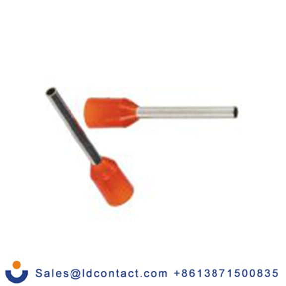 RS PRO,270-7496,绝缘 鞋带套圈, 橙色, Φ1.3 mm x 12 mm引脚, 最大电线尺寸 20 AWG, 总长18 mm