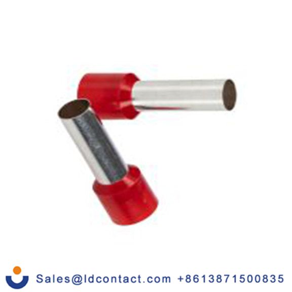 RS PRO,270-7524,绝缘 鞋带套圈, 红色, Φ8.7 mm x 25 mm引脚, 最大电线尺寸 2 AWG, 总长39 mm