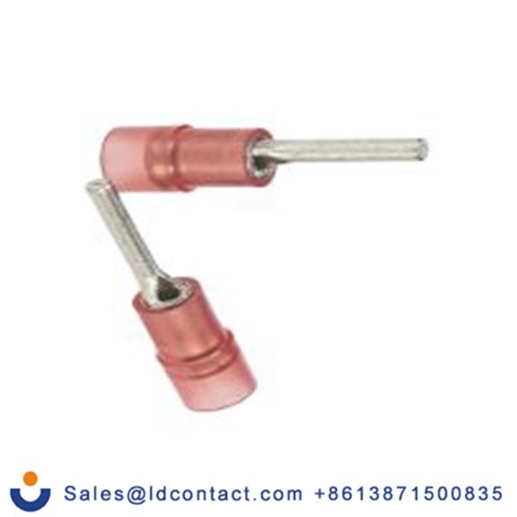 RS PRO,270-7619,针型接线端子, 绝缘端子镀锡, 针Φ1.9 mmx12 mm长, 红色, 22 AWG, 尼龙绝缘, 线最大规格16 AWG