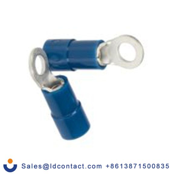 RS PRO,270-7648,绝缘 铜 圆形端子, Φ3.7 mm内环 16 AWG, M3.5螺栓, 蓝色 14 AWG, -40 °C至105 °C E245391系列