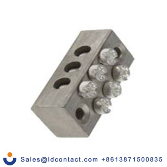 RS PRO,283-0730,3路 接地端子排, 双螺钉型, CSA 0 to 16 mm², 16 AWG线规, 42.6 mm长 螺钉, 18.5 mm宽, 灰色 黄铜外壳