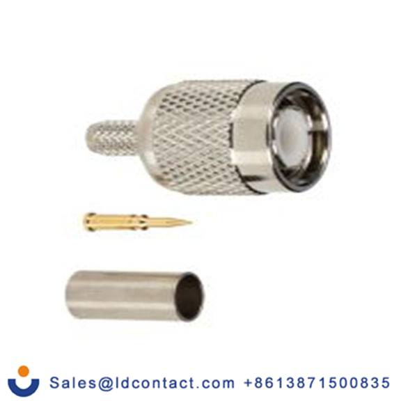 RS PRO,283-7121,TNC 连接器 公, 50 Ω, 电缆安装, 直向, 用于RG58线 13-005系列 压接