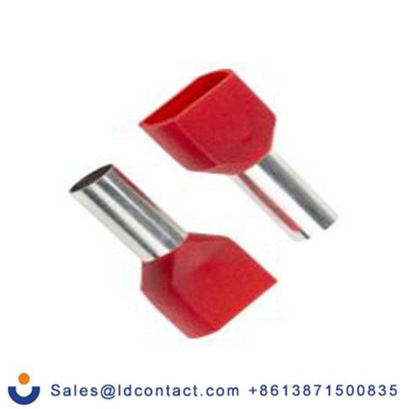 RS PRO,311-8019,绝缘 压接靴带套圈, 红色, Φ6.5 mm x 14 mm引脚, 最大电线尺寸 8 AWG, 总长26.6 mm