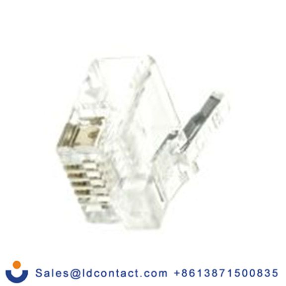 RS PRO,331-6370,RJ11 公 Cat4, 电缆安装 RJ11 连接器, 1口, 6路, 非屏蔽双绞线（UTP）, 直向 6/6系列