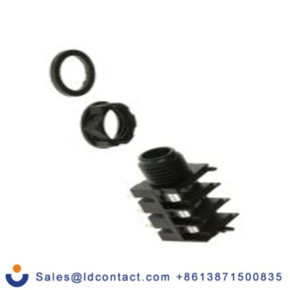 RS PRO,342-4487,6.35mm, PCB安装 立体声 母插 焊接 3, 插孔连接器 5A 直角, 黑色