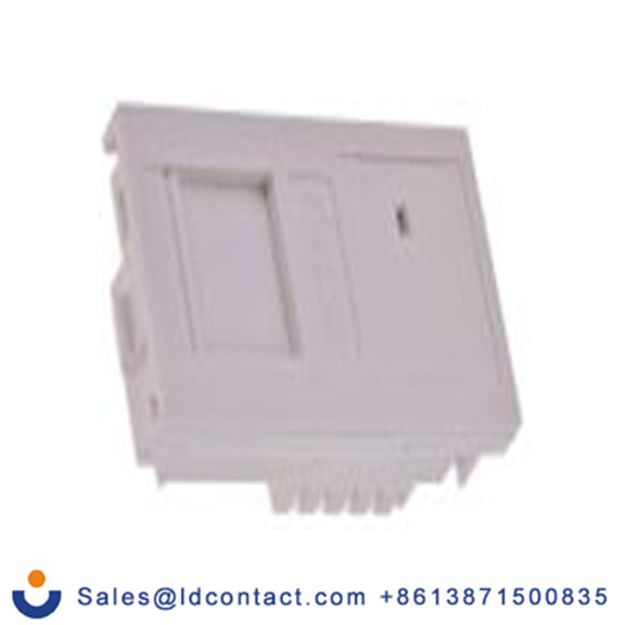 RS PRO,369-4765,Cat5e, 直插入 单口 RJ插座模块 RJ45接口, 1路, 面板 非屏蔽双绞线（UTP）x25 mmx19.8 mm