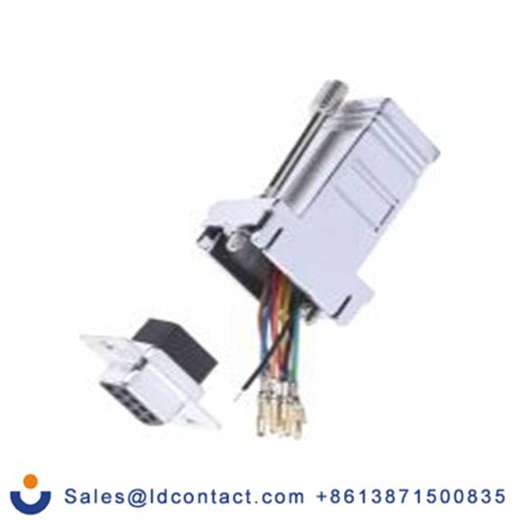 RS PRO,382-2695,D-Sub 适配器 母插, 9路D-Sub 母插转RJ45 母插, 压嵌安装 母插