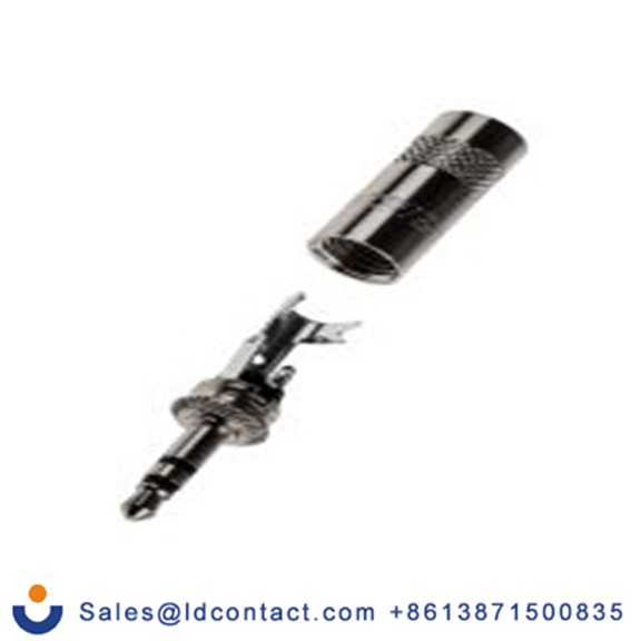 RS PRO,395-1119,3.5mm, 电缆安装 立体声 公 焊接 3, 插孔连接器 直向, 黄铜触芯