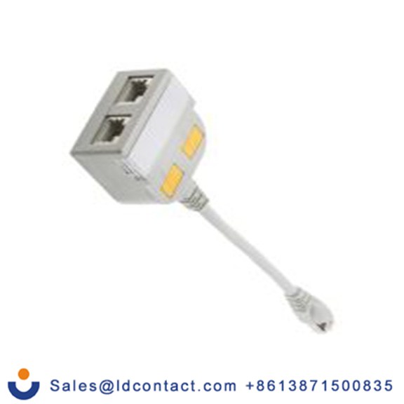 RS PRO,400-9001,RJ适配器 RJ45, 5类网络, 2端口, 屏蔽 150 mm 长, 150 mm长