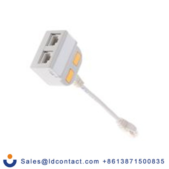 RS PRO,400-9017,RJ适配器 RJ45, 5类网络, 2端口, 无屏蔽 150 mm 长