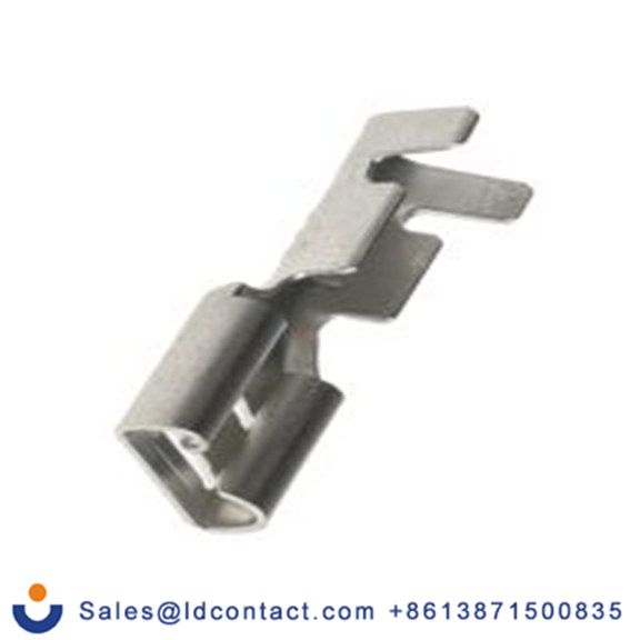 RS PRO,488-1235,非绝缘 压接端子 母插, 6.35 x 0.8 mm接片, 银色 插簧端子, 镀锡 22 AWG 黄铜触点, 最大线规14 AWG 系列