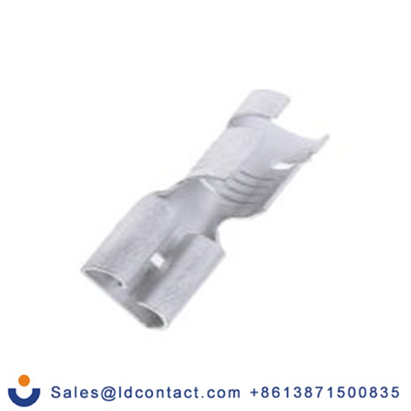 RS PRO,488-1263,非绝缘 压接端子 母插, 6.35 x 0.8 mm接片, 银色 插簧端子, 镀锡 12 AWG 黄铜触点, 最大线规10 AWG DOF6.3系列