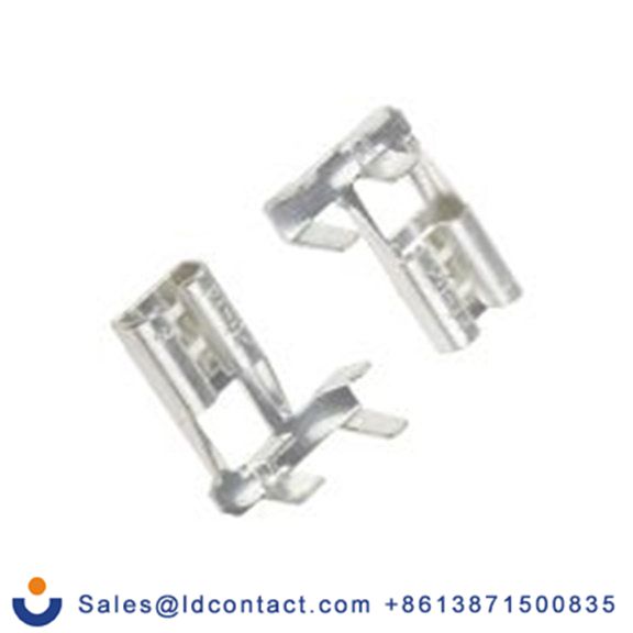 RS PRO,488-1336,非绝缘 压接端子 母插, 6.35 x 0.8 mm接片, 灰色 插簧端子, 镀锡 18 AWG 黄铜触点, 最大线规14 AWG 系列