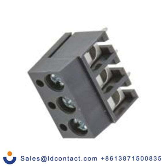 RS PRO,494-8912,PCB端子排, 3p, 5mm间距, 16A, 300 V, THT安装, 螺钉端接, 直向, 灰色