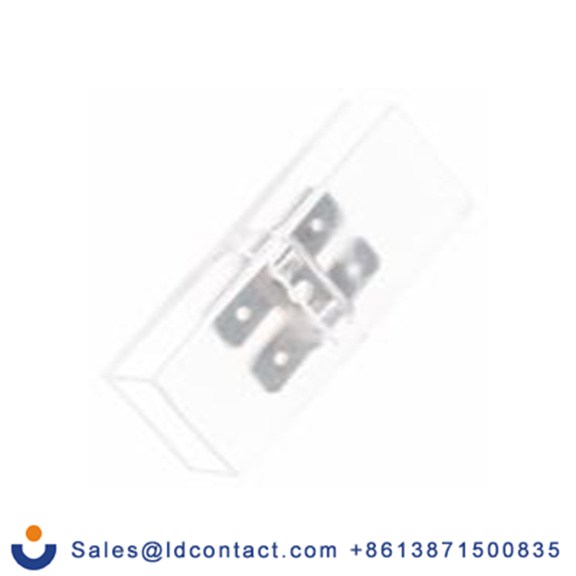 RS PRO,510-4747,绝缘 压接端子 公, 6.35 x 0.8 mm接片, 透明 插簧端子, 乙烯基绝缘, 镀镍 黄铜触点 系列