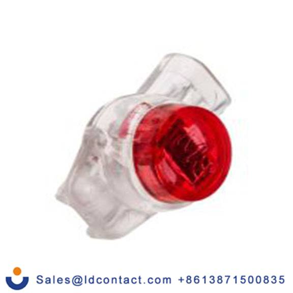 RS PRO,510-4804,接头连接器, 对接, 白色, 红色, Φ8.4 mm, 绝缘, 19.5 mm总长, UR系列 19 AWG