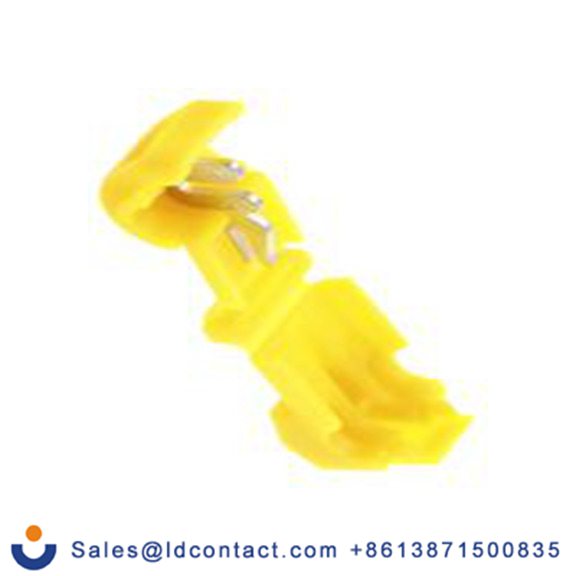 RS PRO,510-4854,接头连接器, T型抽头, 黄色, Φ9.8 mm, 绝缘, 37 mm总长, 878206系列 12 AWG