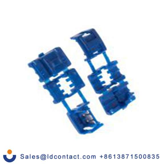 RS PRO,510-4860,接头连接器, 水龙头, 蓝色, 红色, Φ20 mm, 绝缘, 49 mm总长, 878104系列 14 AWG