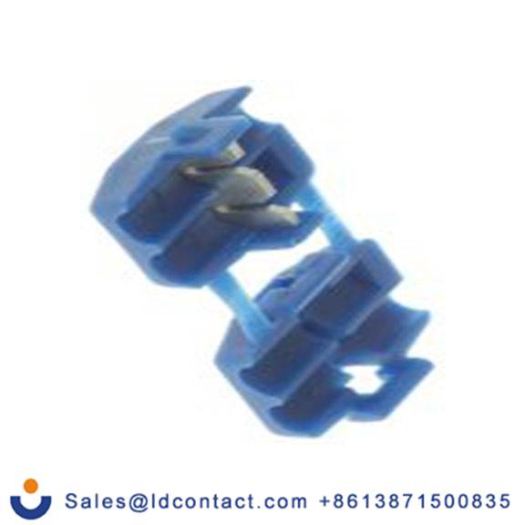 RS PRO,510-4876,接头连接器, 水龙头, 蓝色, Φ17.5 mm, 绝缘, 31 mm总长, 878107系列 14 AWG